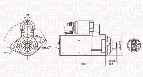 Стартер - Magneti Marelli 063721286010