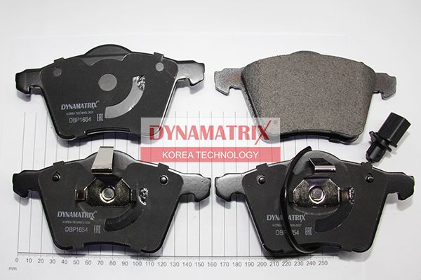 Комплект колодок для дисковых тормозов | перед | - DYNAMATRIX DBP1654