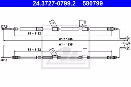Трос - ATE 24.3727-0799.2