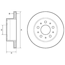 Тормозной диск - Delphi BG4796C