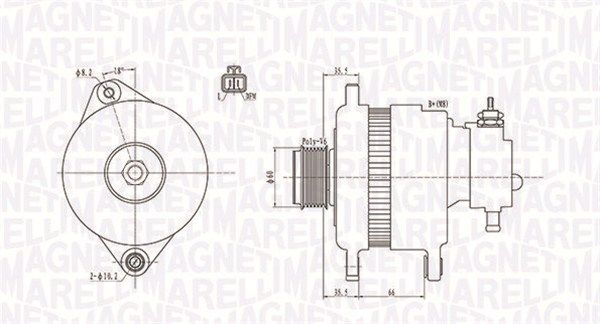 Генератор - Magneti Marelli 063731900010