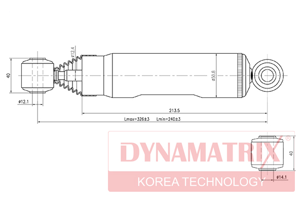 Амортизатор подвески газонаполненный DYNAMATRIX                DSA341166