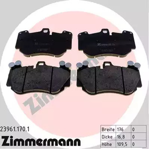 Комплект тормозных колодок - Zimmermann 23961.170.1