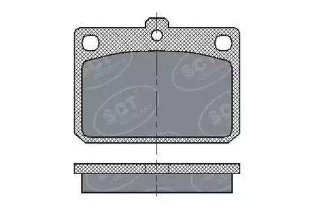 Комплект тормозных колодок | перед | - SCT Germany SP 159 PR