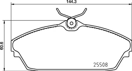 Комплект тормозных колодок | перед | - Brembo P 82 003