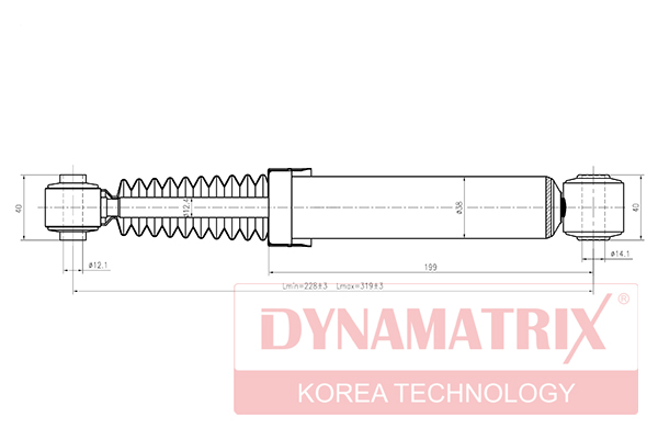 Амортизатор подвески гидравлический DYNAMATRIX                DSA441093