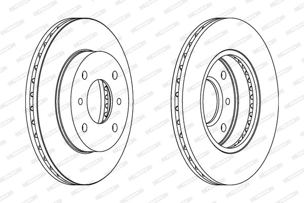 Тормозной диск | перед | - Ferodo DDF260C