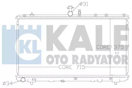 Теплообменник - Kale oto Radyator 342125