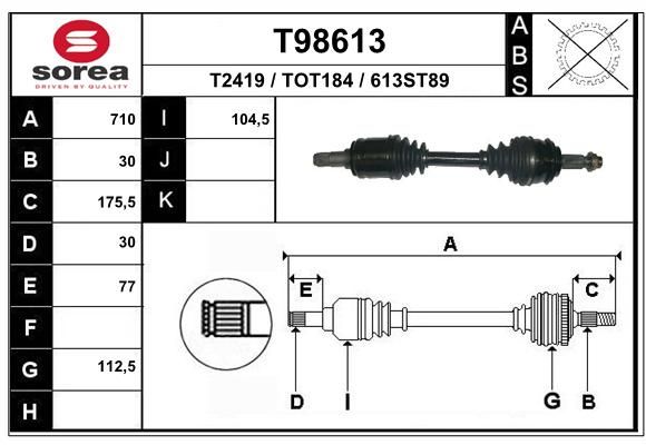 Вал - EAI T98613