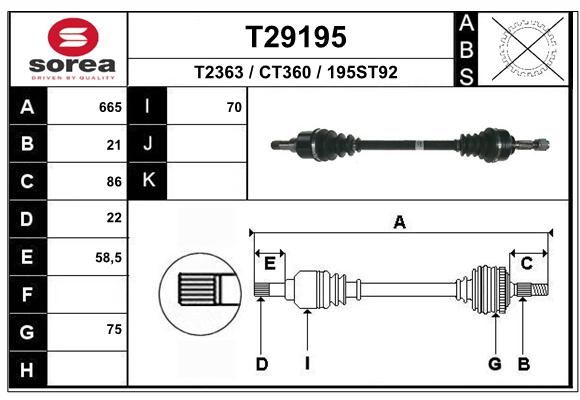 Вал - EAI T29195