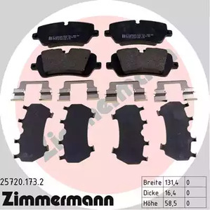 Комплект тормозных колодок - Zimmermann 25720.173.2