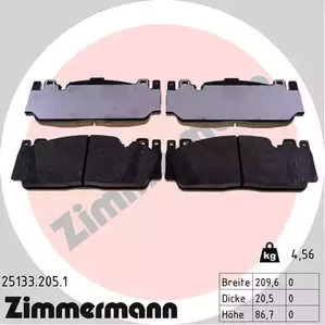 Комплект тормозных колодок - Zimmermann 25133.205.1