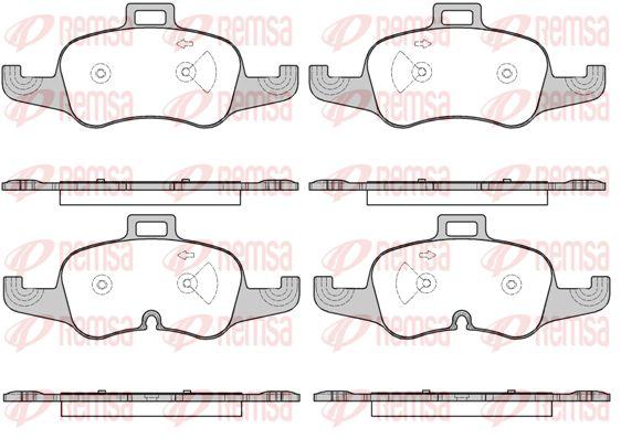 Колодки тормозные audi TT 14- перед. - Remsa 1653.00