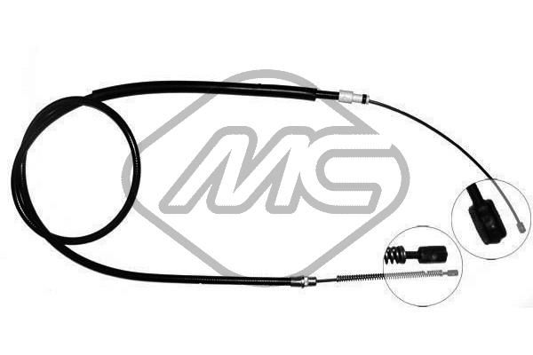 Трос ручника C15 ALL (ch. 7665…) dx/sx-rh/lh | зад | - Metalcaucho 80245