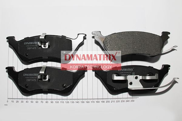 Комплект колодок для дисковых тормозов | зад | - DYNAMATRIX DBP1475