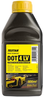 Жидкость тормозная dot-4 LV ,brake fluid, 0.5л - Textar 95006100