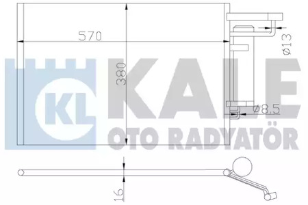 Конденсатор - Kale oto Radyator 342520