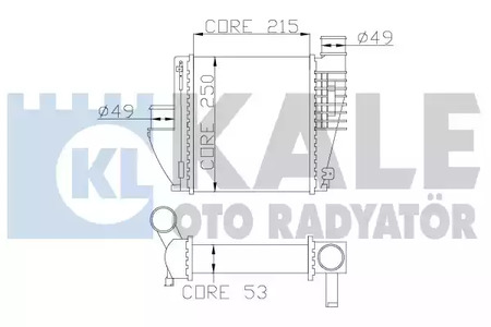 Теплообменник - Kale oto Radyator 342815