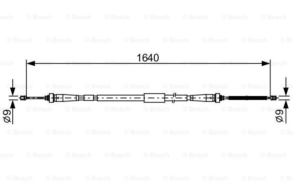 Трос - Bosch 1 987 482 638