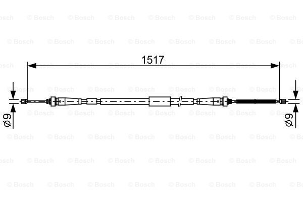 Трос - Bosch 1 987 482 639