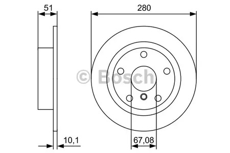 Тормозной диск | зад | - Bosch 0 986 479 C92