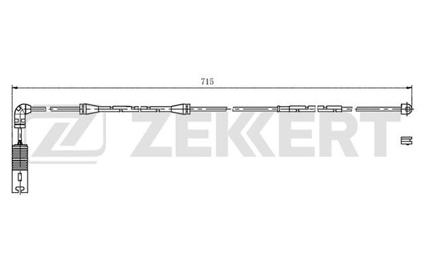Датчик износа тормозных колодок bmw x5 e53 00- Zekkert BS-8037 БМВ Икс 5 467₽