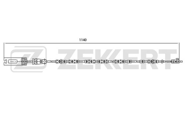Датчик износа тормозных колодок bmw x1 e84 09- Zekkert BS-8030 БМВ Х1 654₽