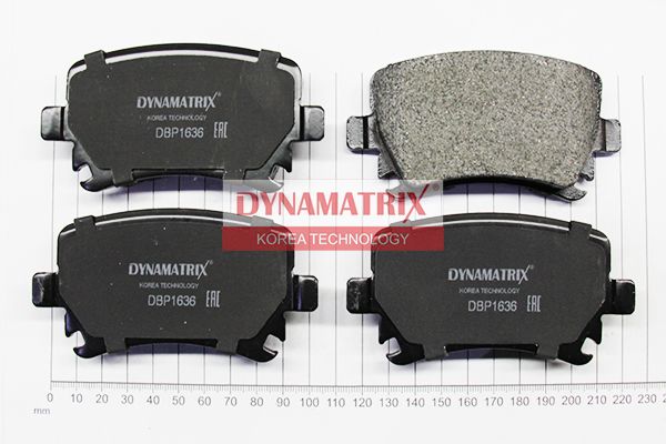 Комплект колодок для дисковых тормозов | зад | - DYNAMATRIX DBP1636