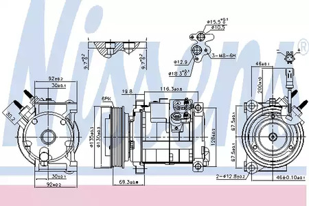 Компрессор - Nissens 890152