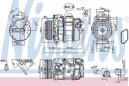 Компрессор - Nissens 890390