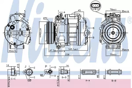 Компрессор - Nissens 890329