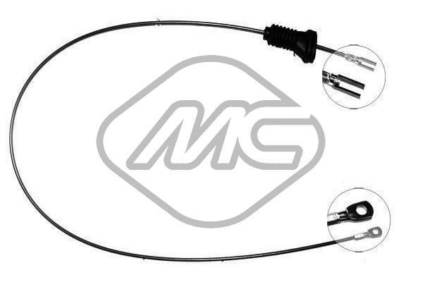 Трос ручника 740-760-940-960 ALL dx-rh | зад | - Metalcaucho 83568