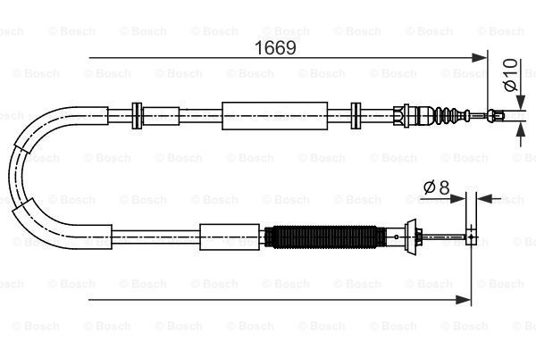 Трос - Bosch 1 987 482 588