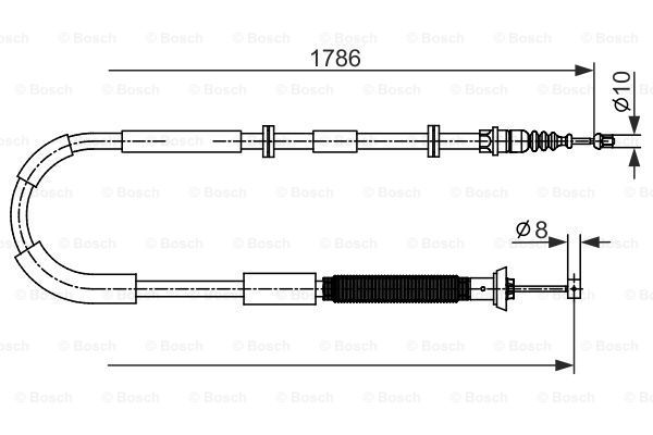 Трос - Bosch 1 987 482 589