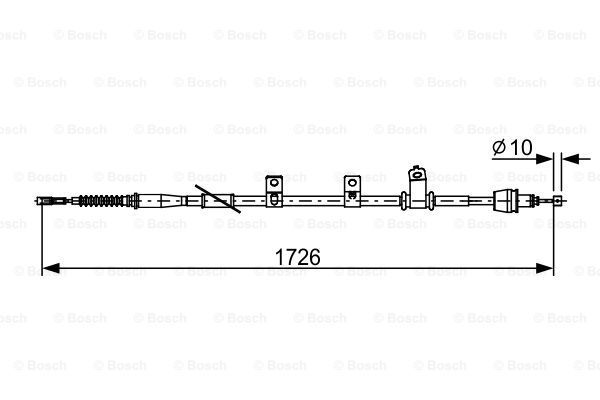 Трос | лев | - Bosch 1 987 482 618
