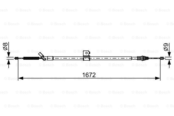 Трос - Bosch 1 987 482 630
