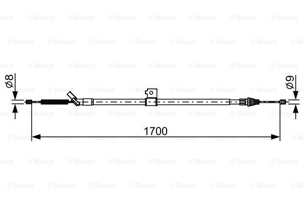Трос - Bosch 1 987 482 631