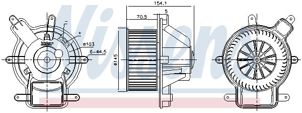 вентилятор - Nissens 87464