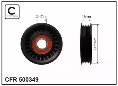Ролик - Caffaro 500349