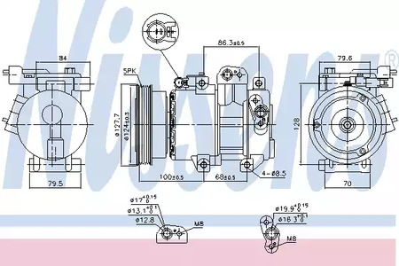 Компрессор - Nissens 890232