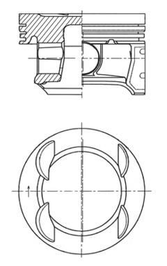 Поршень - Kolbenschmidt 41007600