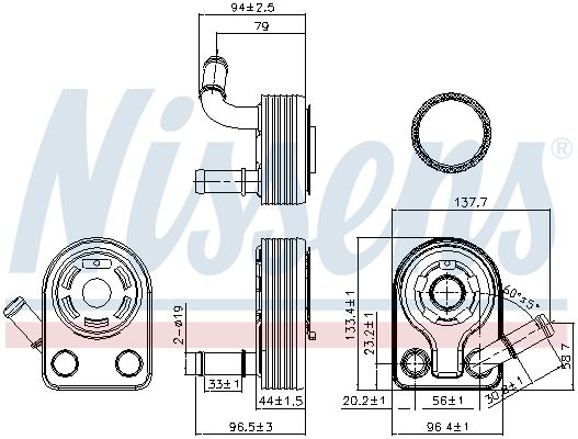 Теплообменник - Nissens 90970