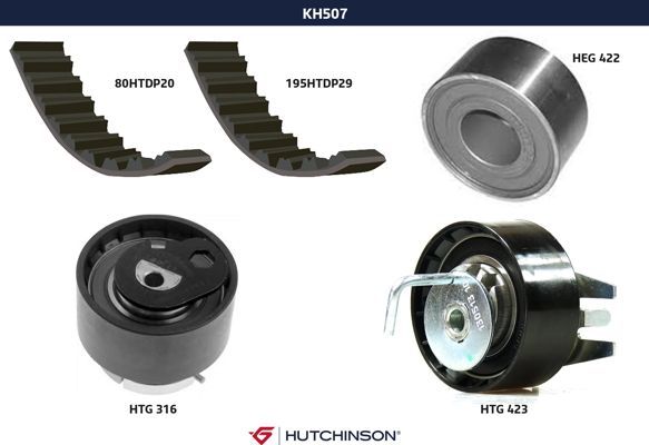 Ременный комплект - Hutchinson KH 507