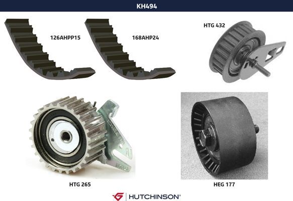 Ременный комплект - Hutchinson KH 494