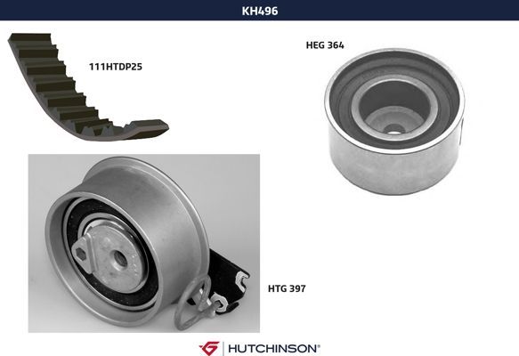 Ременный комплект - Hutchinson KH 496