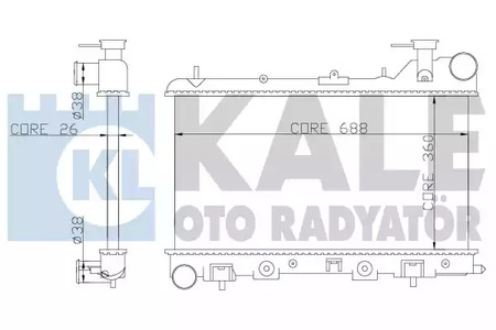 Теплообменник - Kale oto Radyator 364800