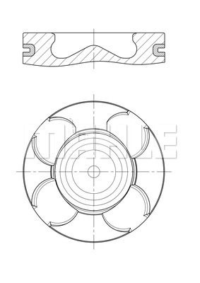 Поршень - Knecht 011 PI 00100 000