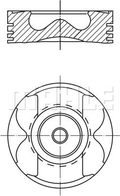 Поршень - Knecht 001 PI 00167 002