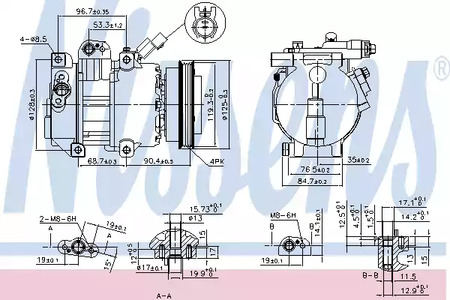 Компрессор - Nissens 890376