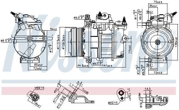 Компрессор - Nissens 890419